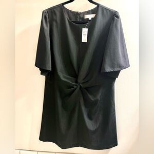 LOFT Black Twist Front dress